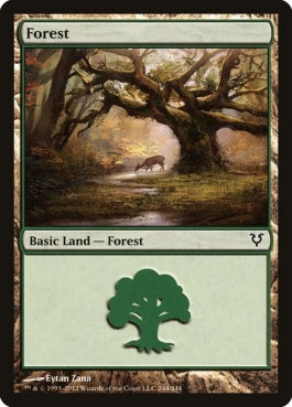 naokuroshop MTG [AVR][244][土地][C][EN][森/Forest] NM