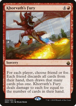 naokuroshop MTG [BBD][059][赤][R][EN][コルバスの憤怒/Khorvath's Fury] NM