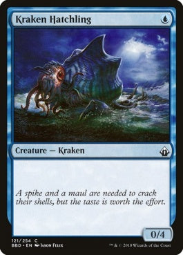 naokuroshop MTG [BBD][121][青][C][EN][クラーケンの幼子/Kraken Hatchling] NM