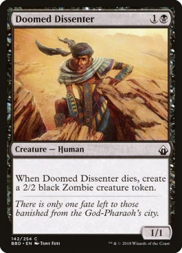 naokuroshop MTG [BBD][142][黒][C][EN][悪運尽きた造反者/Doomed Dissenter] NM