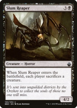 naokuroshop MTG [BBD][160][黒][U][EN][貧民街の刈り取るもの/Slum Reaper] NM