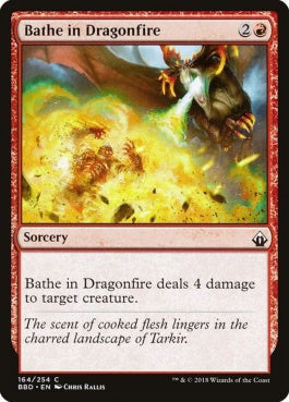 naokuroshop MTG [BBD][164][赤][C][EN][龍火浴びせ/Bathe in Dragonfire] NM