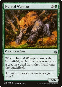 naokuroshop MTG [BBD][202][緑][U][EN][狩り立てられたウンパス/Hunted Wumpus] NM