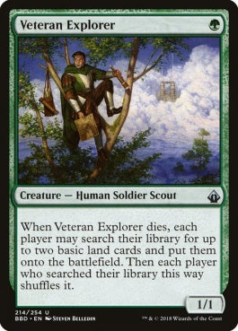 naokuroshop MTG [BBD][214][緑][U][EN][老練の探険者/Veteran Explorer] NM