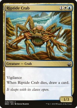 naokuroshop MTG [BBD][228][多][C][EN][激浪のカニ/Riptide Crab] NM