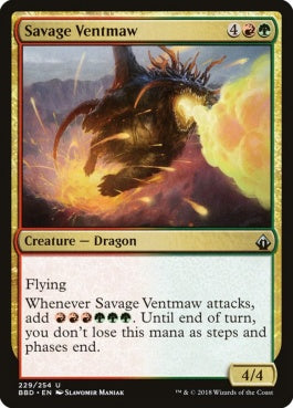 naokuroshop MTG [BBD][229][多][U][EN][凶暴な熱口/Savage Ventmaw] NM