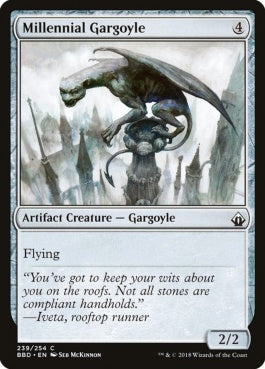 naokuroshop MTG [BBD][239][茶][C][EN][千年王国のガーゴイル/Millennial Gargoyle] NM