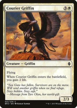 naokuroshop MTG [BFZ][021][白][C][EN][グリフィンの急使/Courier Griffin] NM