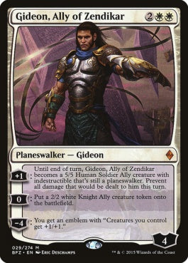 naokuroshop MTG [BFZ][029][白][M][EN][ゼンディカーの同盟者、ギデオン/Gideon, Ally of Zendikar] NM