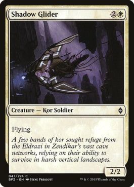 naokuroshop MTG [BFZ][047][白][C][EN][影の滑空者/Shadow Glider] NM