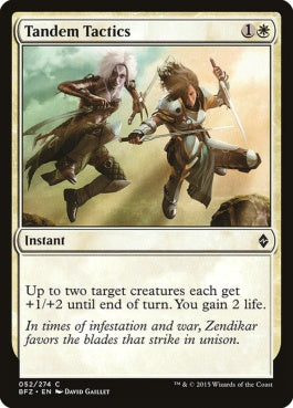 naokuroshop MTG [BFZ][052][白][C][EN][二人戦術/Tandem Tactics] NM