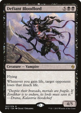 naokuroshop MTG [BFZ][107][黒][R][EN][果敢な血王/Defiant Bloodlord] NM