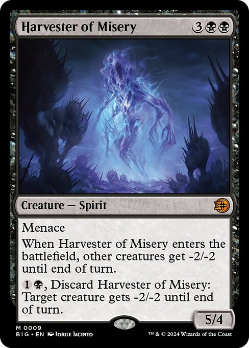 naokuroshop MTG [BIG][0009][黒][M][EN][苦難の収穫者/Harvester of Misery]（foil） NM