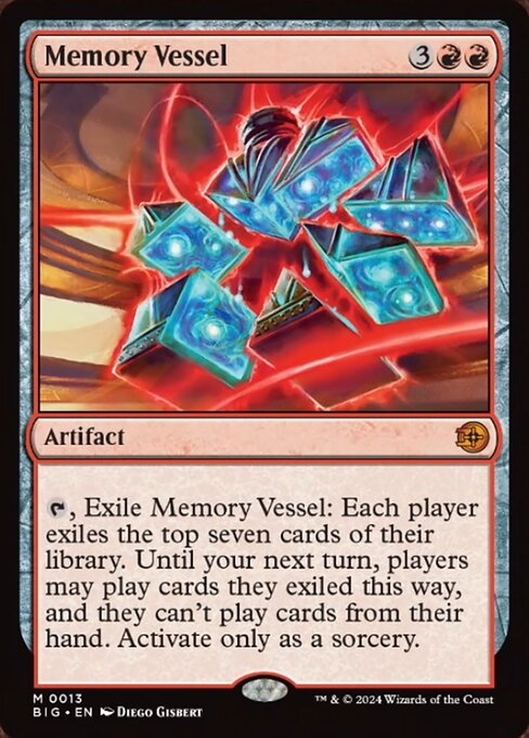 naokuroshop MTG [BIG][0013][赤][M][EN][記憶の器/Memory Vessel]（foil） NM