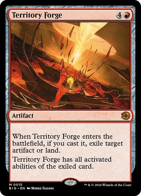 naokuroshop MTG [BIG][0015][赤][M][EN][領土の溶鉱炉/Territory Forge]（foil） NM