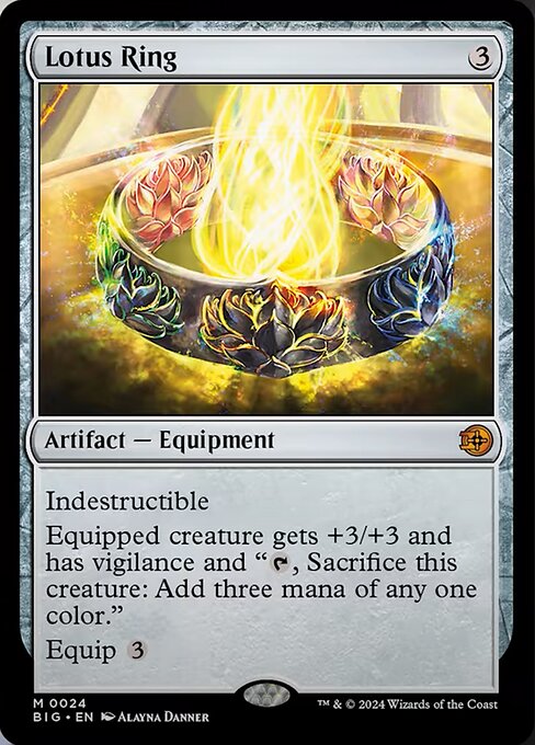 naokuroshop MTG [BIG][0024][茶][M][EN][睡蓮の指輪/Lotus Ring]（foil） NM