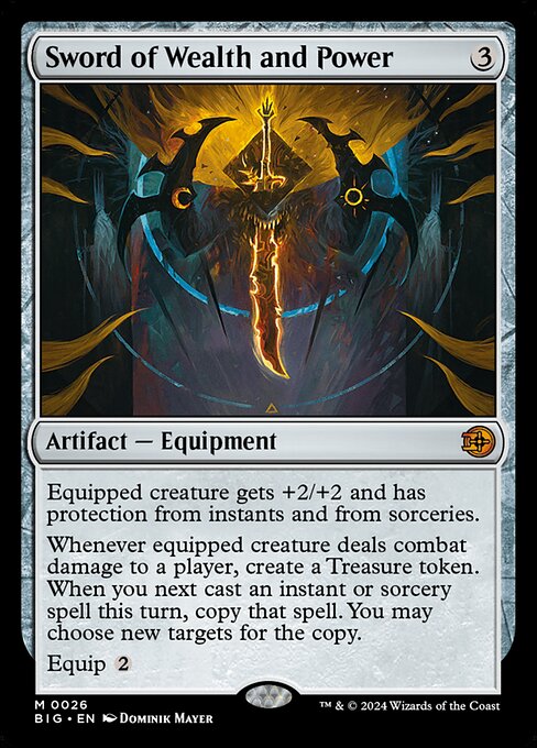 naokuroshop MTG [BIG][0026][茶][M][EN][富と力の剣/Sword of Wealth and Power]（foil） NM