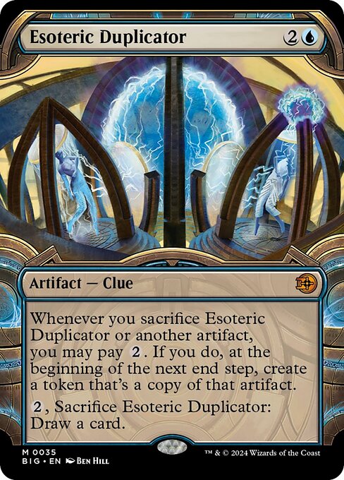 naokuroshop MTG [BIG][0035][青][M][EN][秘密の複製機/Esoteric Duplicator]（foil） NM