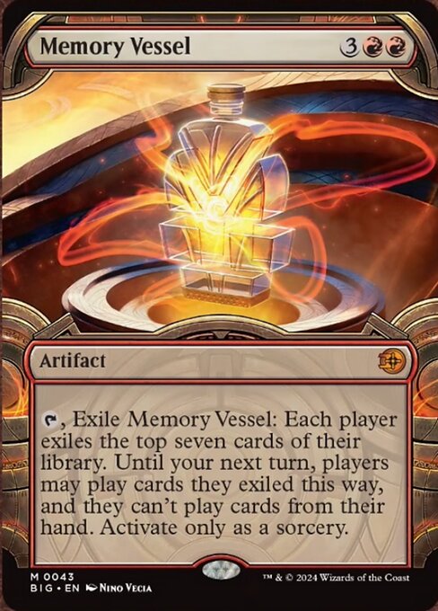 naokuroshop MTG [BIG][0043][赤][M][EN][記憶の器/Memory Vessel]（foil） NM