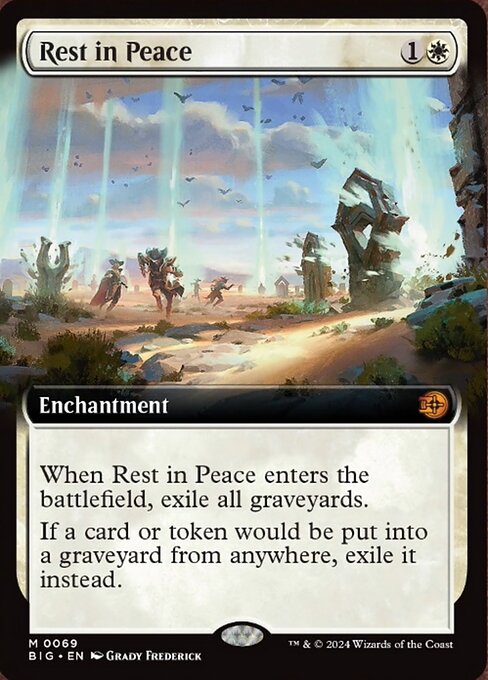 naokuroshop MTG [BIG][0069][白][M][EN][安らかなる眠り/Rest in Peace]（foil） NM