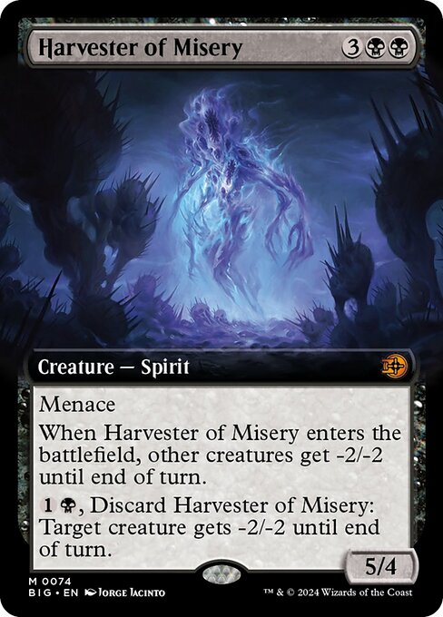 naokuroshop MTG [BIG][0074][黒][M][EN][苦難の収穫者/Harvester of Misery]（foil） NM