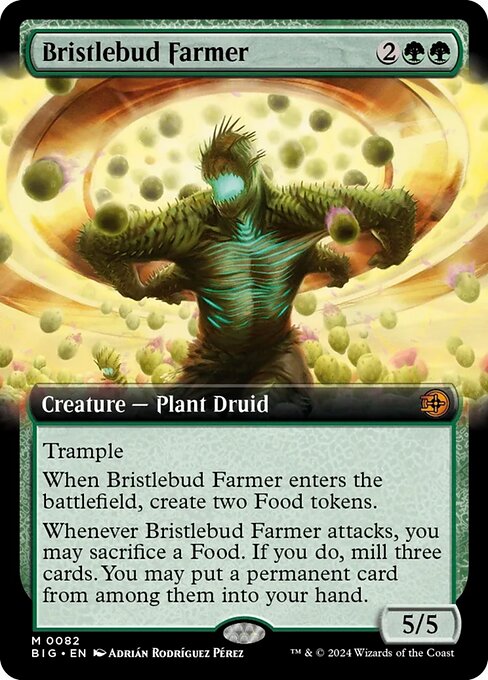 naokuroshop MTG [BIG][0082][緑][M][EN][逆棘芽の農家/Bristlebud Farmer]（foil） NM