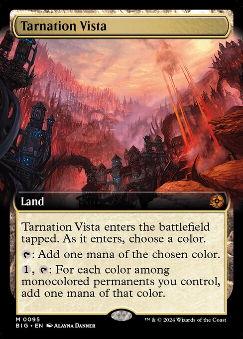 naokuroshop MTG [BIG][0095][土地][M][EN][破滅の眺望/Tarnation Vista]（foil） NM