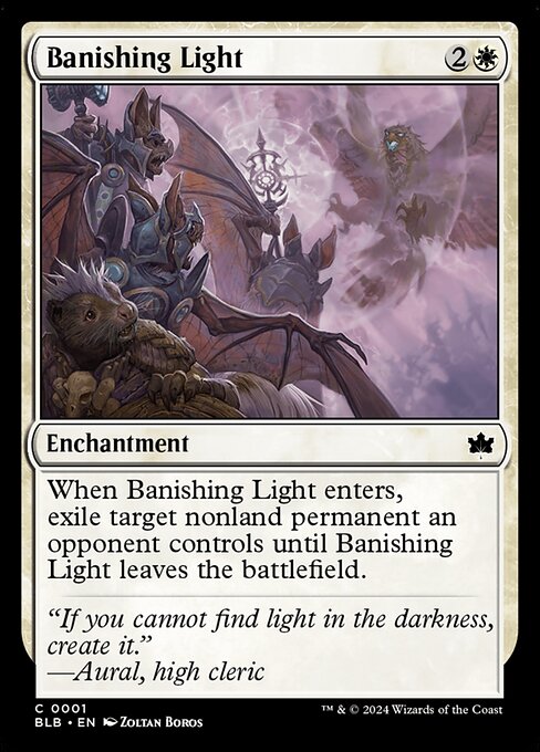 naokuroshop MTG [BLB][0001][白][C][EN][払拭の光/Banishing Light] NM