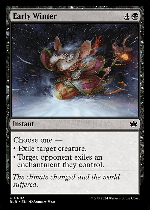 naokuroshop MTG [BLB][0093][黒][C][EN][初冬/Early Winter]（foil） NM