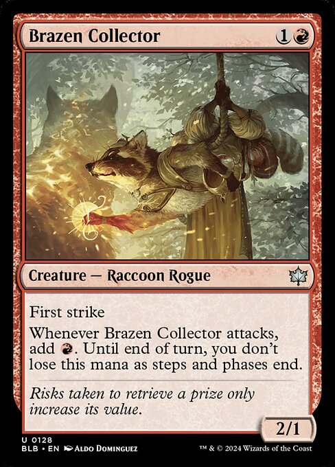 naokuroshop MTG [BLB][0128][赤][U][EN][厚顔な収集者/Brazen Collector]（foil） NM