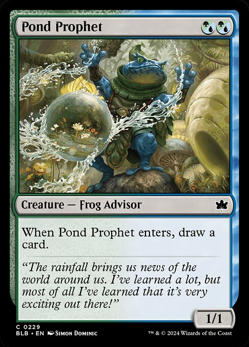 naokuroshop MTG [BLB][0229][多][C][EN][池の預言者/Pond Prophet] NM