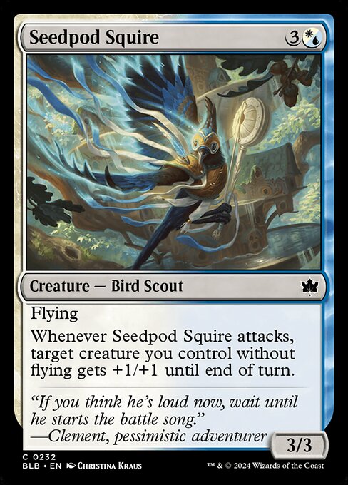 naokuroshop MTG [BLB][0232][多][C][EN][豆殻の従者/Seedpod Squire] NM