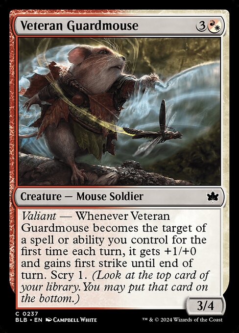 naokuroshop MTG [BLB][0237][多][C][EN][古参の護衛鼠/Veteran Guardmouse] NM