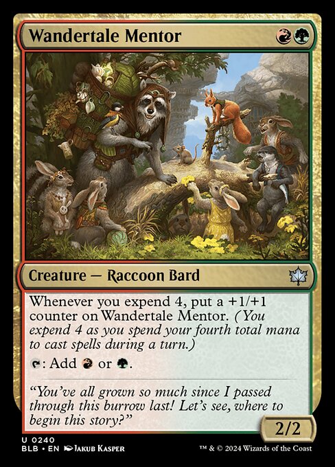 naokuroshop MTG [BLB][0240][多][U][EN][放浪語りの導師/Wandertale Mentor]（foil） NM