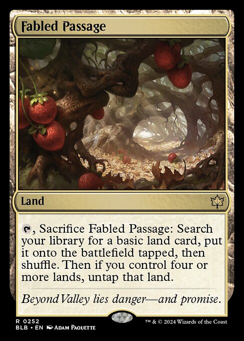 naokuroshop MTG [BLB][0252][土地][R][EN][寓話の小道/Fabled Passage]（foil） NM