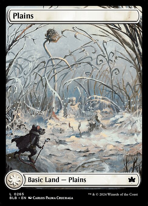 naokuroshop MTG [BLB][0265][土地][C][EN][平地/Plains]（foil） NM