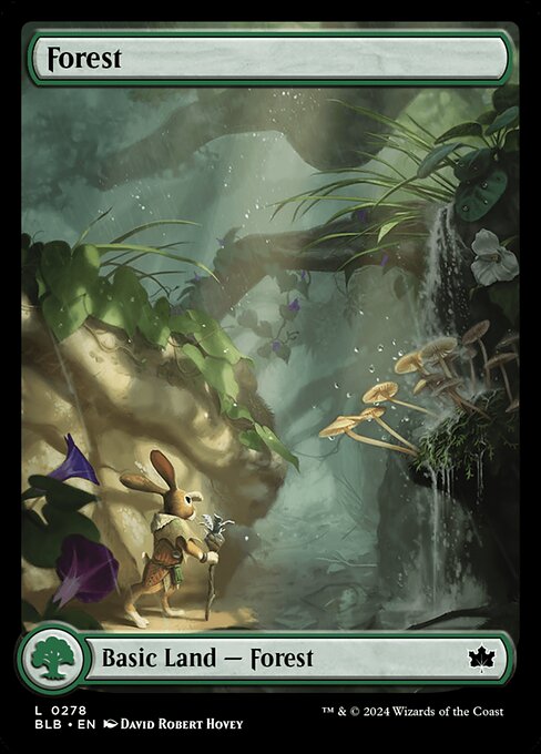 naokuroshop MTG [BLB][0278][土地][C][EN][森/Forest]（foil） NM