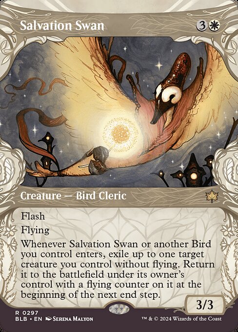 naokuroshop MTG [BLB][0297][白][R][EN][救済の白鳥/Salvation Swan]（foil） NM