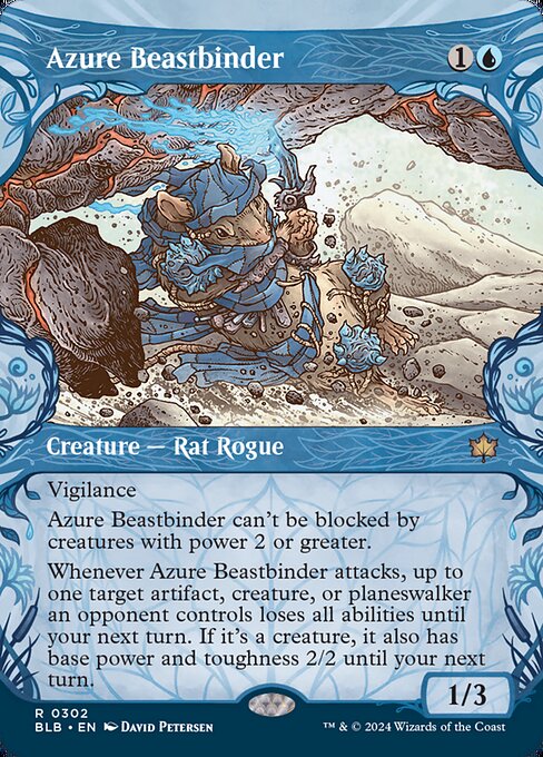 naokuroshop MTG [BLB][0302][青][R][EN][群青の獣縛り/Azure Beastbinder] NM