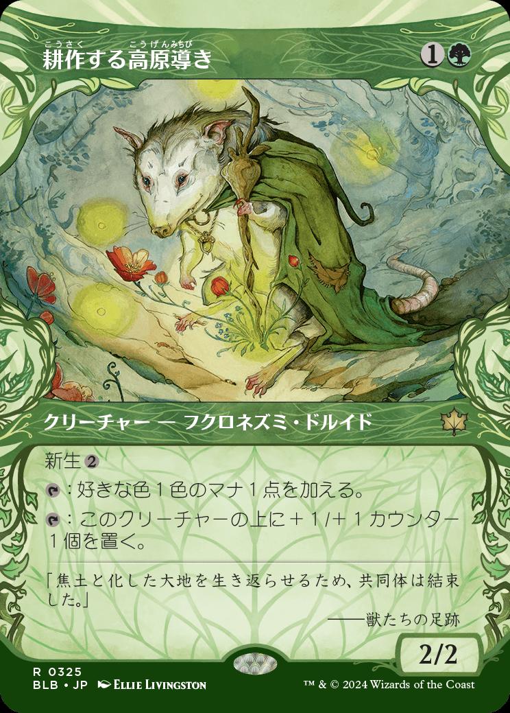 naokuroshop MTG [BLB][0325][緑][R][JP][耕作する高原導き/Tender Wildguide] NM