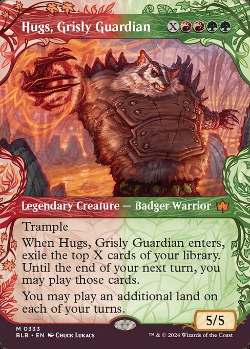 naokuroshop MTG [BLB][0333][多][M][EN][忌まわしい守護獣、ハグス/Hugs, Grisly Guardian] NM