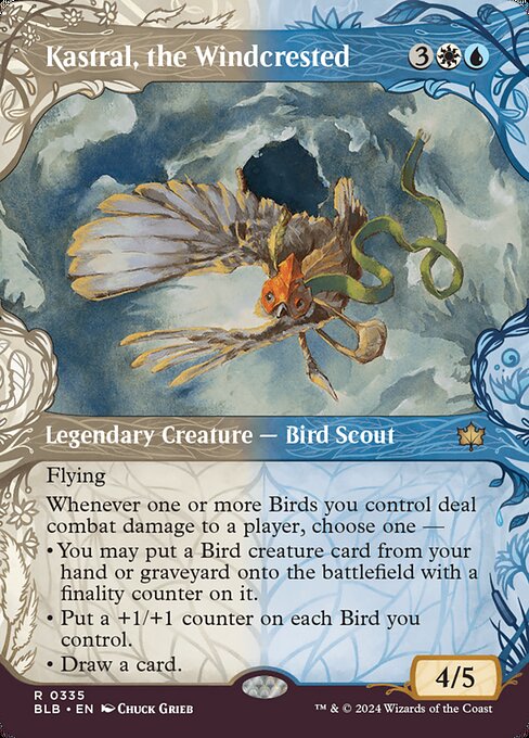 naokuroshop MTG [BLB][0335][多][R][EN][風冠の者、ケストラル/Kastral, the Windcrested] NM