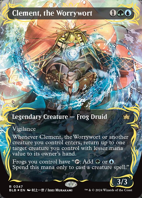 naokuroshop MTG [BLB][0347][多][R][EN][心配潮、クレメント/Clement, the Worrywort]（foil） NM