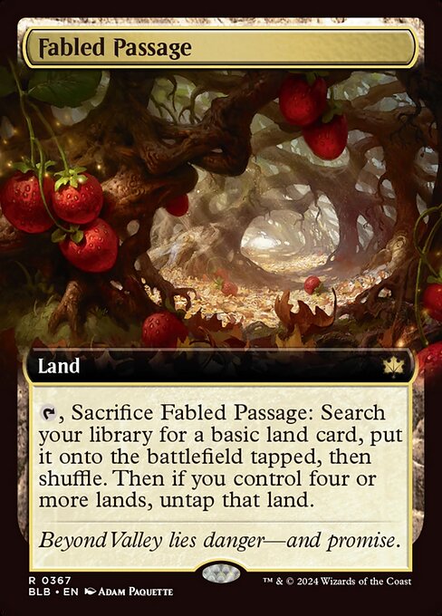 naokuroshop MTG [BLB][0367][土地][R][EN][寓話の小道/Fabled Passage]（foil） NM