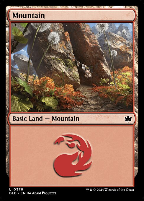 naokuroshop MTG [BLB][0376][土地][C][EN][山/Mountain] NM