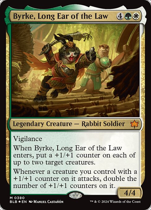 naokuroshop MTG [BLB][0380][多][M][EN][司直の長耳、ビルケ/Byrke, Long Ear of the Law]（foil） NM