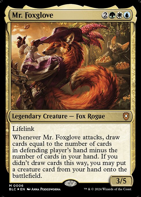 naokuroshop MTG [BLC][0006][多][M][EN][フォックスグローブ氏/Mr. Foxglove]（foil） NM