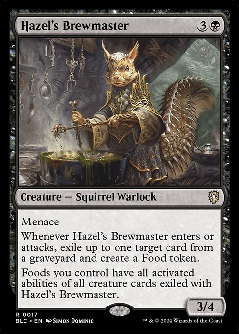 naokuroshop MTG [BLC][0017][黒][R][EN][ヘイゼルの醸造主/Hazel's Brewmaster] NM