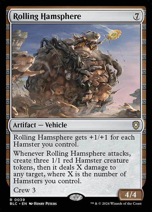 naokuroshop MTG [BLC][0039][茶][R][EN][転がるハムス球/Rolling Hamsphere] NM