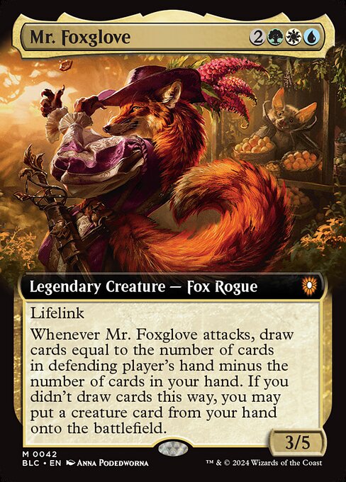 naokuroshop MTG [BLC][0042][多][M][EN][フォックスグローブ氏/Mr. Foxglove]（foil） NM